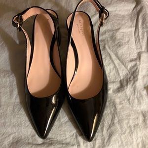 Black Kate Spade sling backs